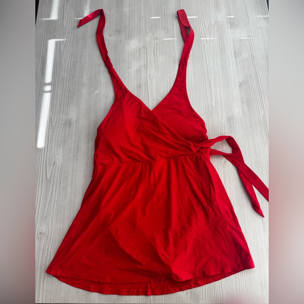J. Crew Red and Tan Garment